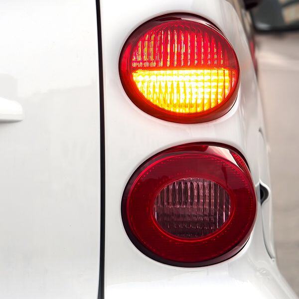 Image of the lights on the back of a car Image of the lights on the back of a car
